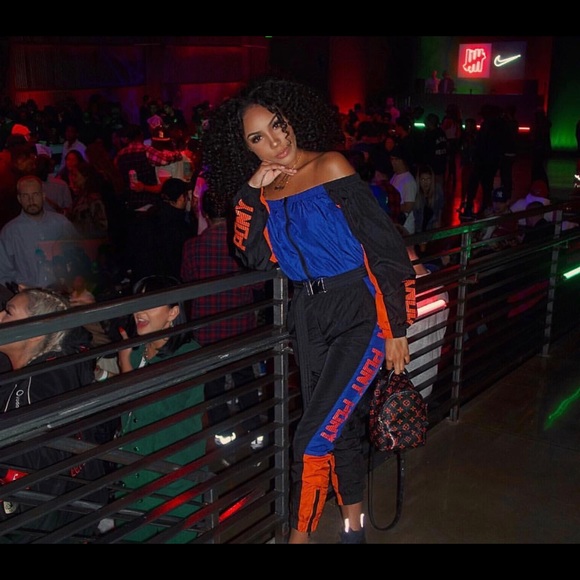 Pony Other - Off The Shoulder ColorBlock Windbreaker